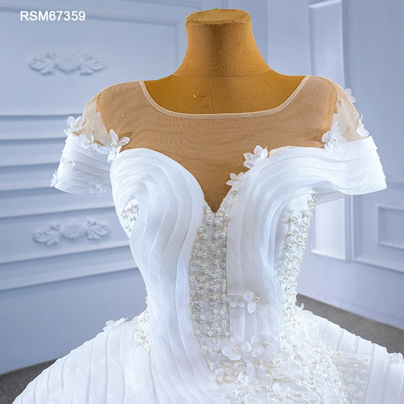 RSM67359 2021 luxury mermaid wedding dress preals lace white plus size wedding dresses vintage vestidos de novia bohemia 2021 3
