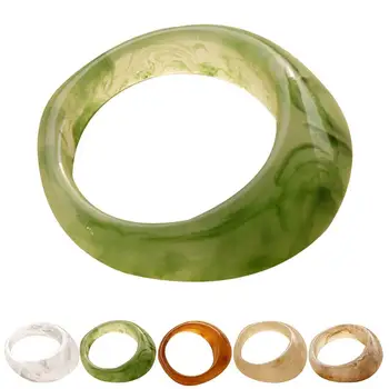 1pc Resin Ring Band Fashion Stackable Knuckle Ring Midi Ring Finger Ring For Women Girls Jewelry Accessories Party Dress Up