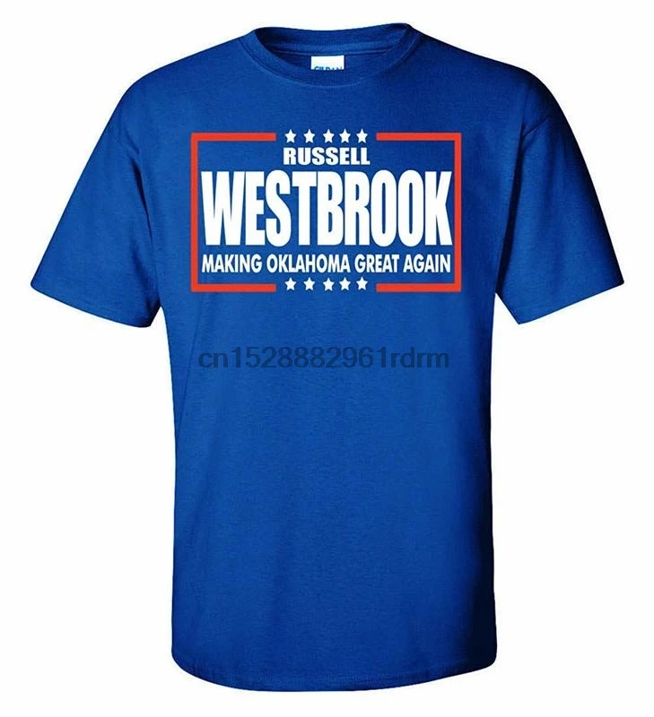 Одежда PROSPECT SHIRTS Blue Oklahoma City Westbrook Making OKC Great agne футболка | Мужская одежда