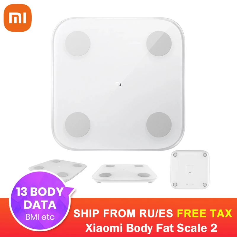 Scale Balance-Test Composition Body Smart Xiaomi Bluetooth 2 13 Data-Bmi Muscle-Rate