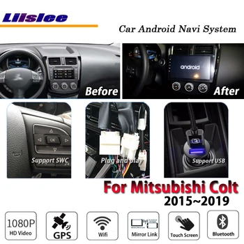 

Car Android Multimedia For Mitsubishi Colt 2015~2019 Stereo Radio BT Wifi Carplay GPS Map Navi Navigation System No DVD