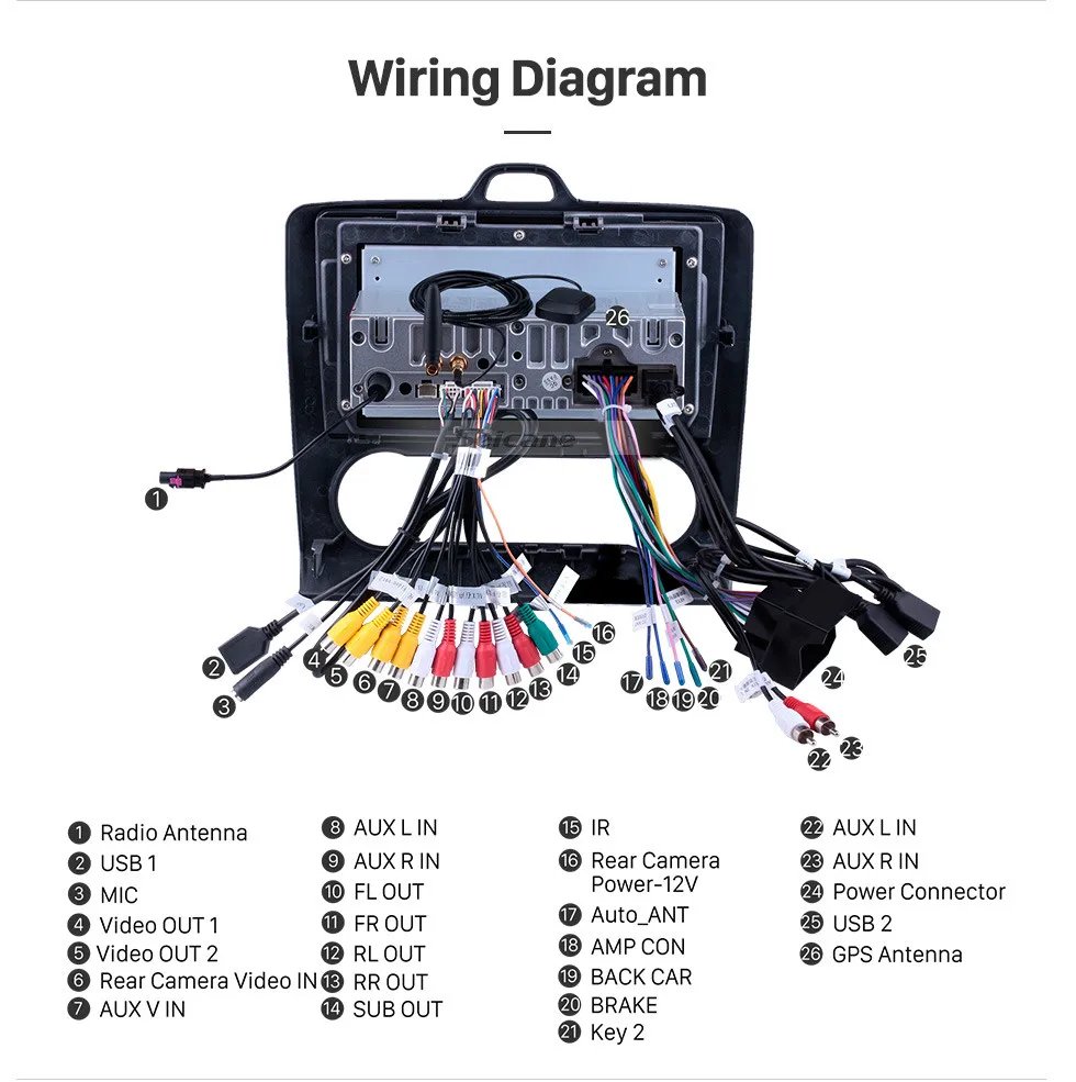 Discount Seicane GPS Head Unit For Ford Focus 2 2004-2011 10.1 inch Android 9.0 Touchscreen Car Radio WiFi Touchscreen Multimedia Player 19