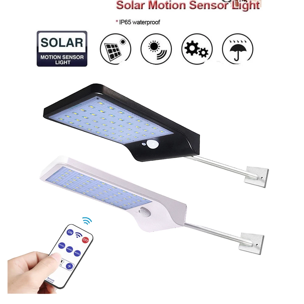 

remote wall mount 36/48 LED Solar Light solar Lamp Waterproof motion sensor security lamp garden yard pathway spotlights