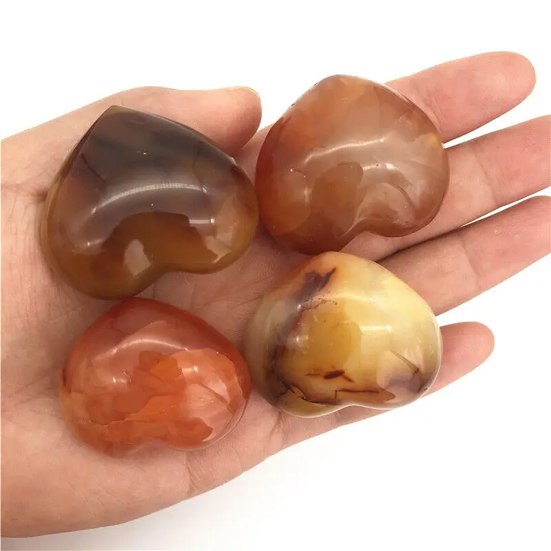 Оптовая продажа 1 шт. средний натуральный красный сердолик агат кристалл в форме