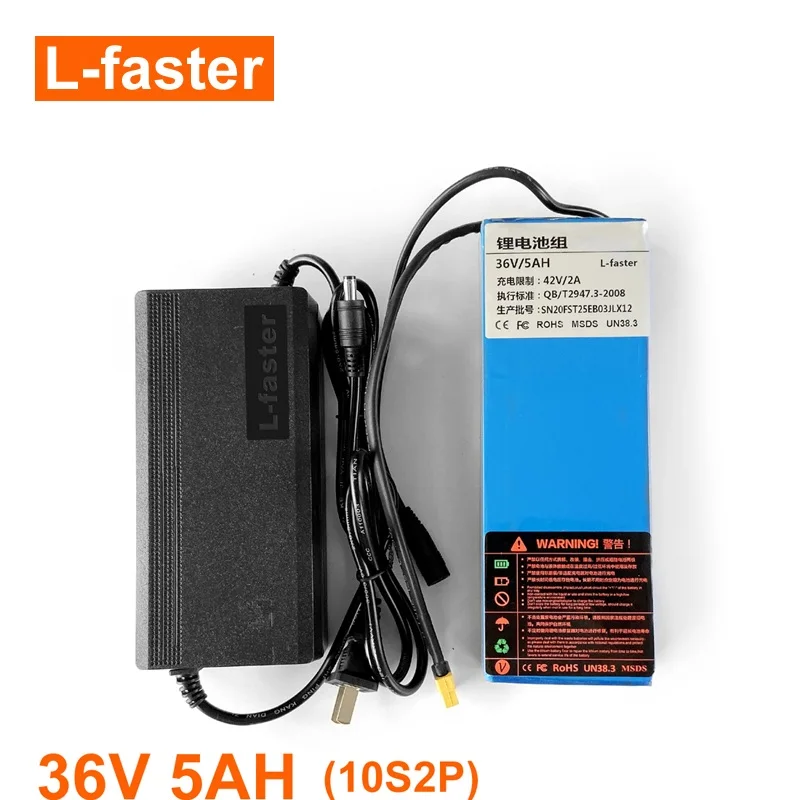 36V 12Ah Electric Bike Lithium Battery with Charger Electric Scooter Battery Can Put in Our Battery Bag