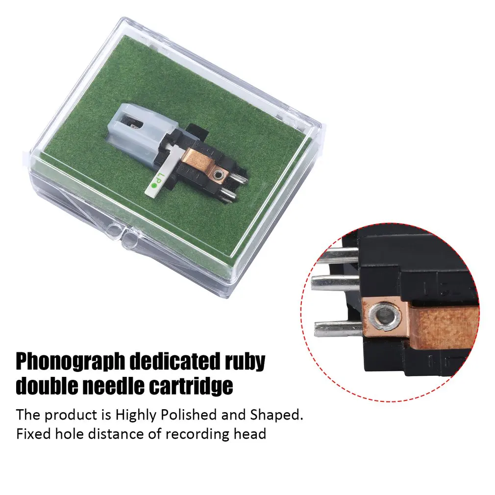 Фиксированное расстояние записывающая головка Магнитный картридж стилус с Lp виниловой иглой для проигрывателя виниловых дисков