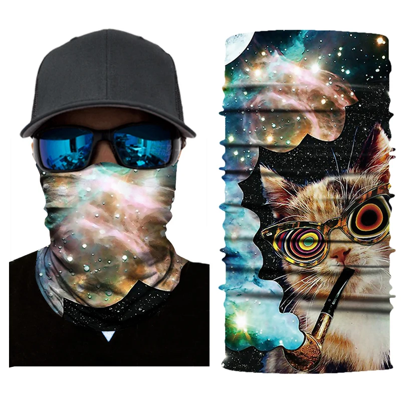 

New Motorcycle Face Mask Biker Balaclava Head Scarf Neck Masque Mask Skull Halloween Face Shield Mascara Moto Riding Bandanas