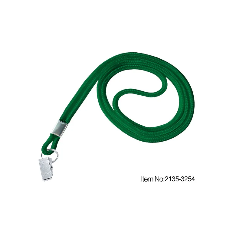 Green 2135-3251 3 мм(1,8) Круглый полипропиленовый ремешок с зажимом бульдога и металлической обжимной отделкой - Цвет: Green