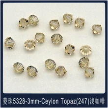  Rhombus Bicones DIY Beads 5328 3mm Plain Color-2 crystal from Austrian loose beads retail for jewelry making Bijoux 