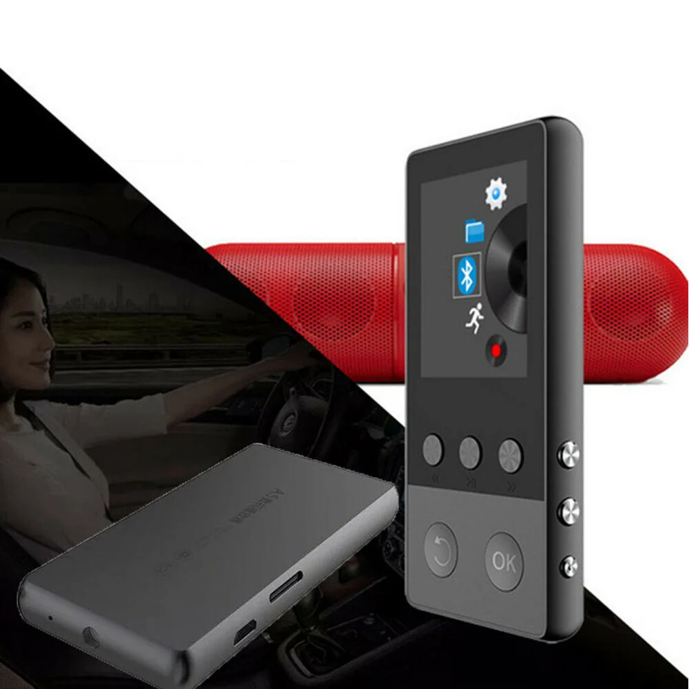 Алюминиевый сплав 8 Гб аудио видео электронная книга MP3 Bluetooth FM радио MP4 плеер многофункциональная музыка 1,8 дюймовую запись питание от аккумулятора