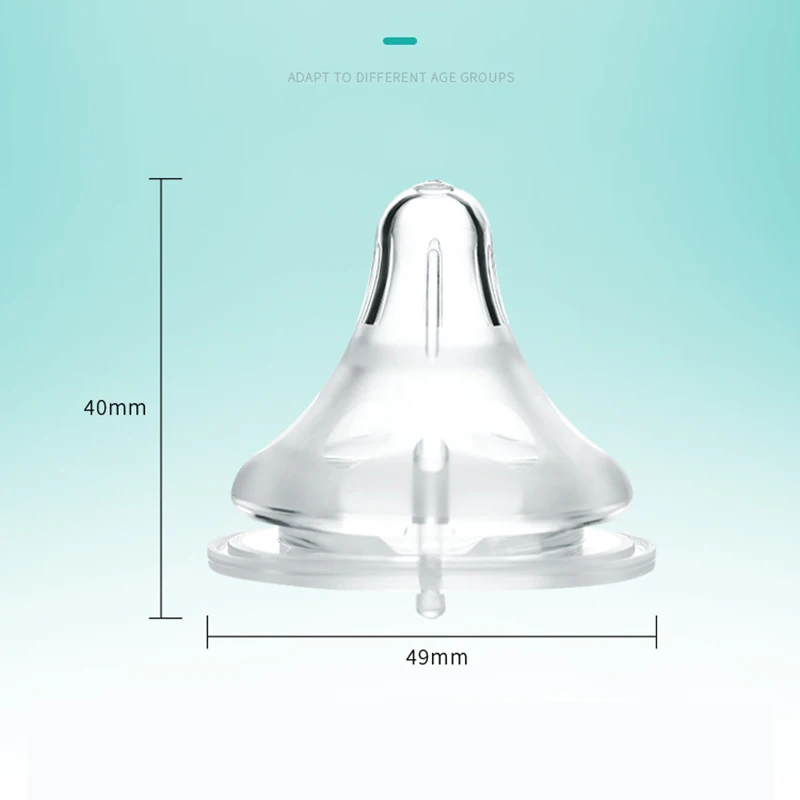Универсальная бутылка Соска с широким диаметром Жидкая силиконовая соска детская пустышка различные отверстия Форма соска