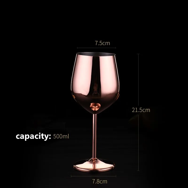 Нержавеющая сталь, высокое красное вино, бокал для шампанского, розовое металлическое коктейльное стекло, домашнее белое вино, бокал для вина