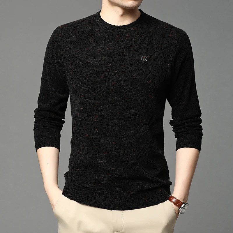 

2020 Thick New Fashion Brand Knit Korean Pullover Velvet Men Winter Sweater Hot High Quality Autum Casual Jumper Man Clothes