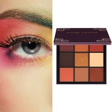 ABVP 9 Colors Eye Shadow Long-Lasting Waterproof Palette Matte Shimmer Glitter Shadow Of Eye Shadow Palette Blush Makeup