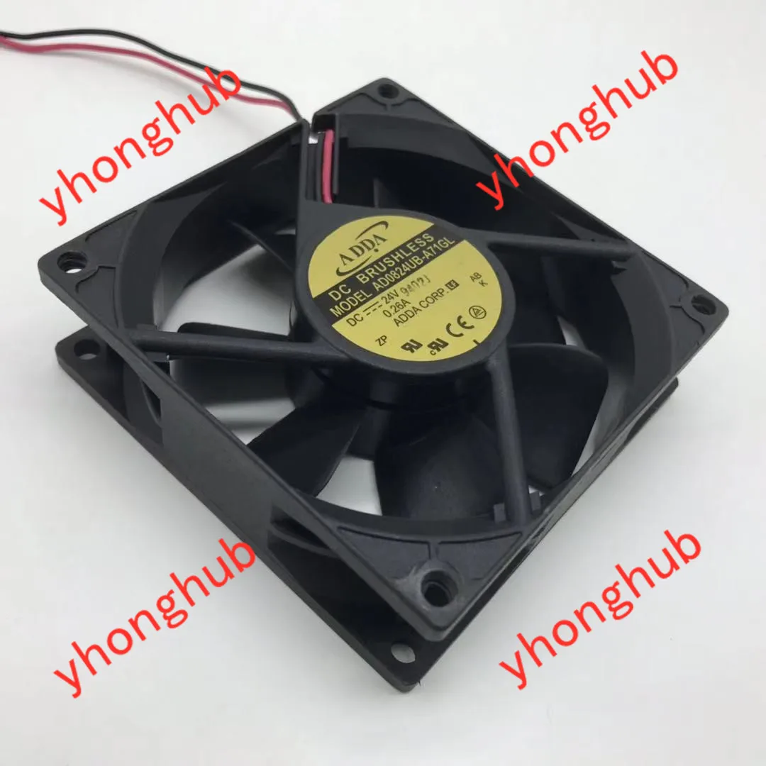 ADDA AD0824UB-A71GL Сервер охлаждающий вентилятор DC 24V 0.26A 80x80x25 мм 2-провод | Компьютеры и