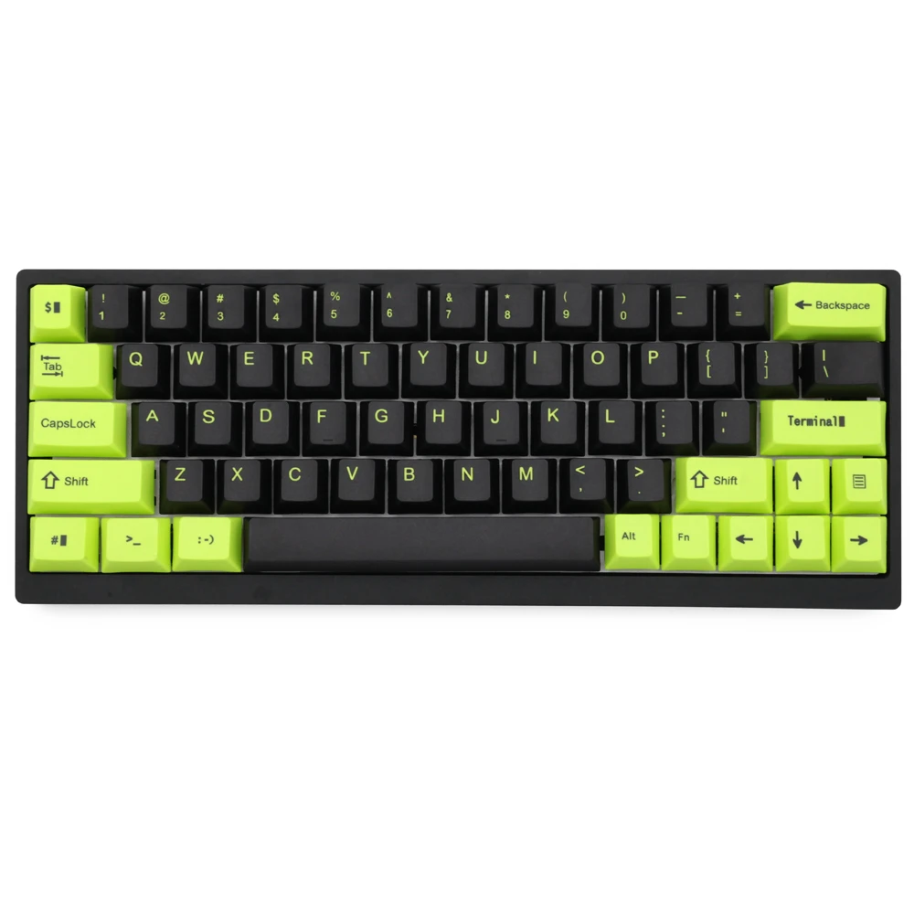 Cherry Profile Dip Dye Keycap Set Thick Pbt Plastic Code Terminal Dip