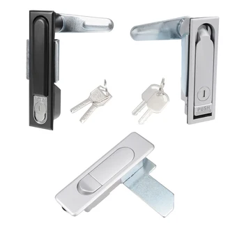 

uxcell 1pc Electric Cabinet Panel Cam Lock Push Type Pop Up Door Lock with Keys Chrome Plated/Matt Black Finish