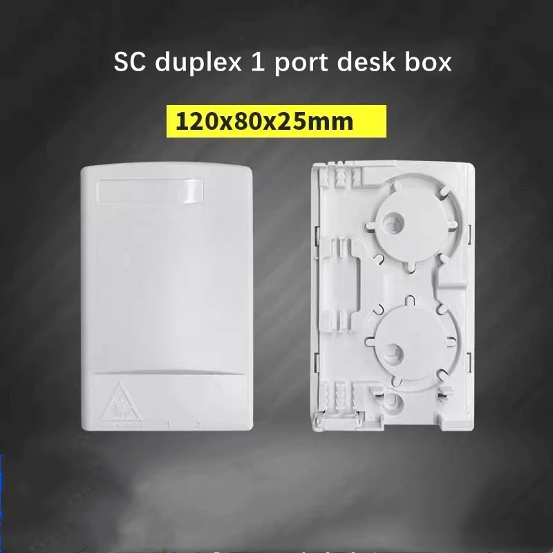 FTTH termination box SC duplex port for drop wire connection patch panel fiber optic distribution terminal ABS plastic 20pcs