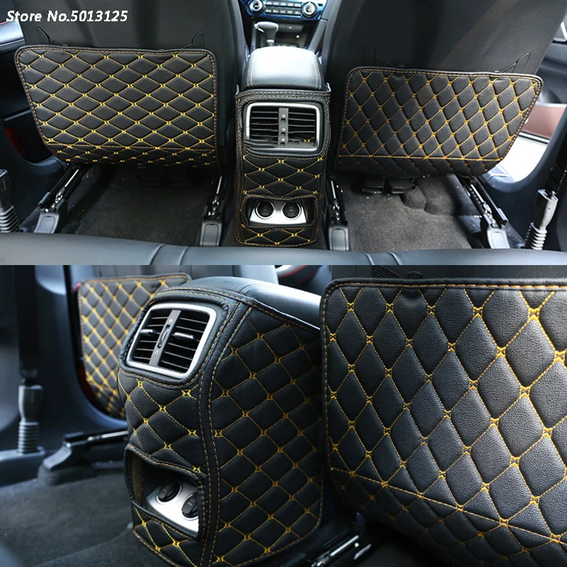 

Car Rear Seat Anti-Kick Pad Rear Seats Cover Back Armrest Protection Mat For KIA Sportage QL 2019 2018 2017 2016 Car Accessories