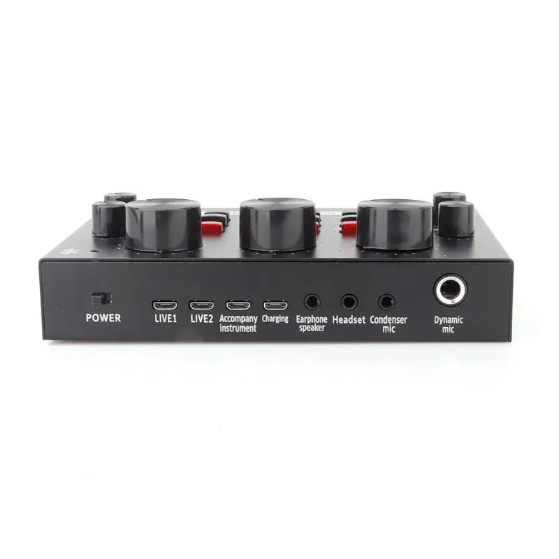 

Bluetooth Sound Card USB Headset Microphone Webcast Live Streaming Sound Card