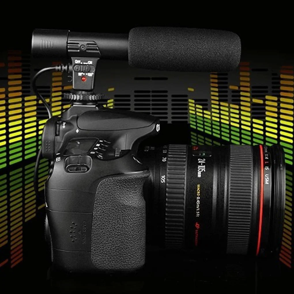 Стерео камера-регистратор с микрофоном для Nikon для Canon DSLR камеры компьютера мобильного телефона микрофон для компьютера для iphone для samsung