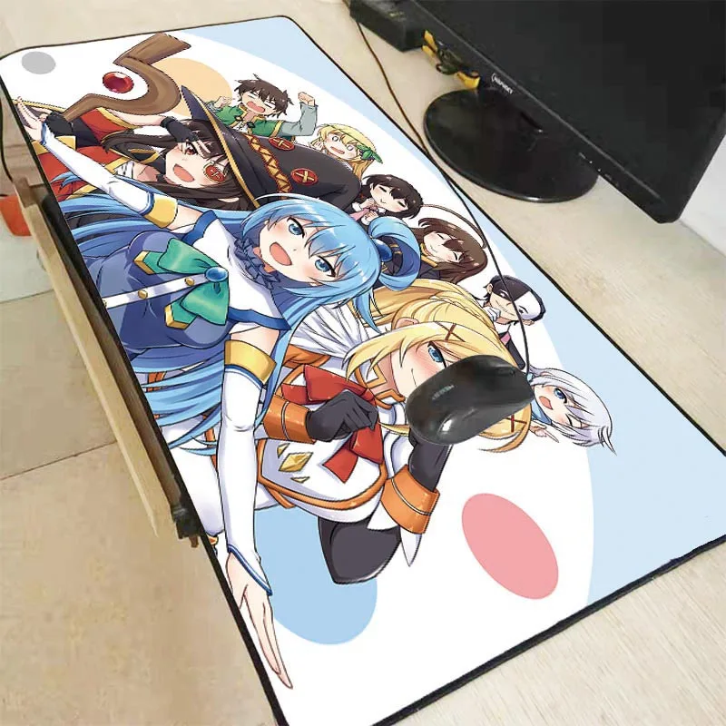 Большой коврик для мыши XGZ с японским аниме девушкой Konosuba Настольный ноутбука