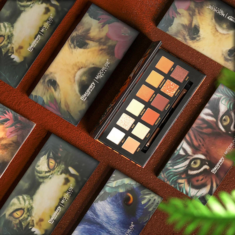 

12 Color Glitter Matte Eyeshadow Palette Makeup Glitter Pigment Smoky Eyeshadow Palette Waterproof Cosmetics Beauty Glazed