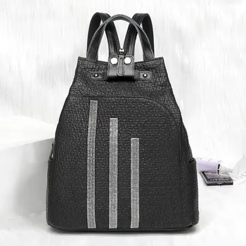 

New Real Leather Women Bagpack Fashion 2020 Travel Small Backpack Mini Mochila Feminina Designer Backpacks for Girls