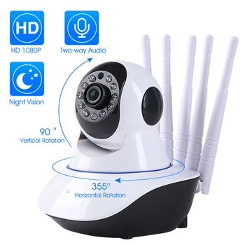 

Full HD 1080p Wireless WiFi IP camera Home Indoor Security Monitoring network Video System Two Way audio / Night vision / APP