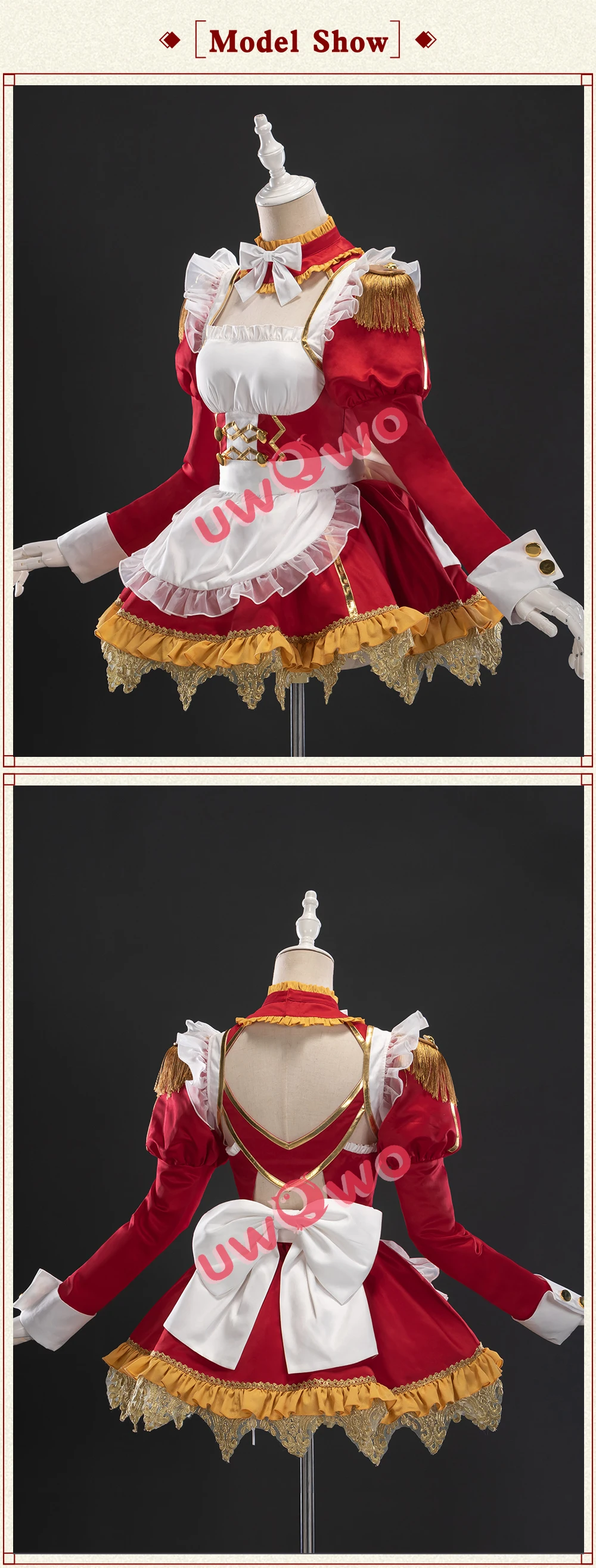 UWOWO Anime Fate/Grand Order Nero Maid Dress Nero Cosplay Costume ...