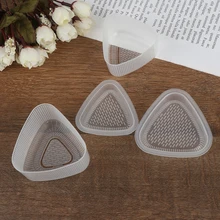 Bento de cuisine Transparent pratique, moule à Sushi Onigiri, presse alimentaire, forme triangulaire, accessoires pour fabrication de boules de riz, 2 pièces