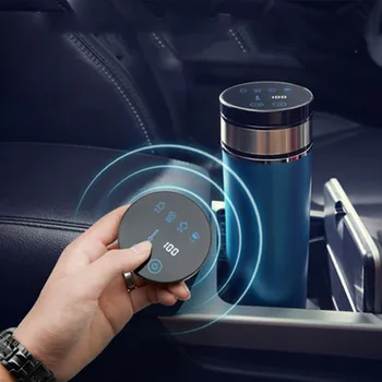 

Portable 350ml Car Auto Heating Cup Adjustable Temperature Car Boiling Mug Electric Kettle Boiling Vehicle Thermos