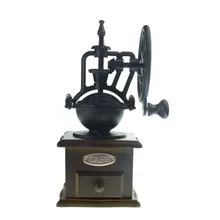 Классический ретро ручной шлифовальный станок керамика так Новое сплошное деревянное основание небольшой кофе-машина для домашнего использования