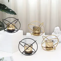 Новое поступление подсвечники сферические металлические железные декоративные свечи обеденные настольные орнаменты креативные продукты