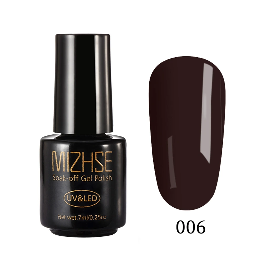 MIZHSE Гель-лак для ногтей 7 мл UV Vernis Полупостоянный праймер верхнее покрытие для маникюра xx цветов гелевое покрытие для ногтей гель-арт - Цвет: TXH006