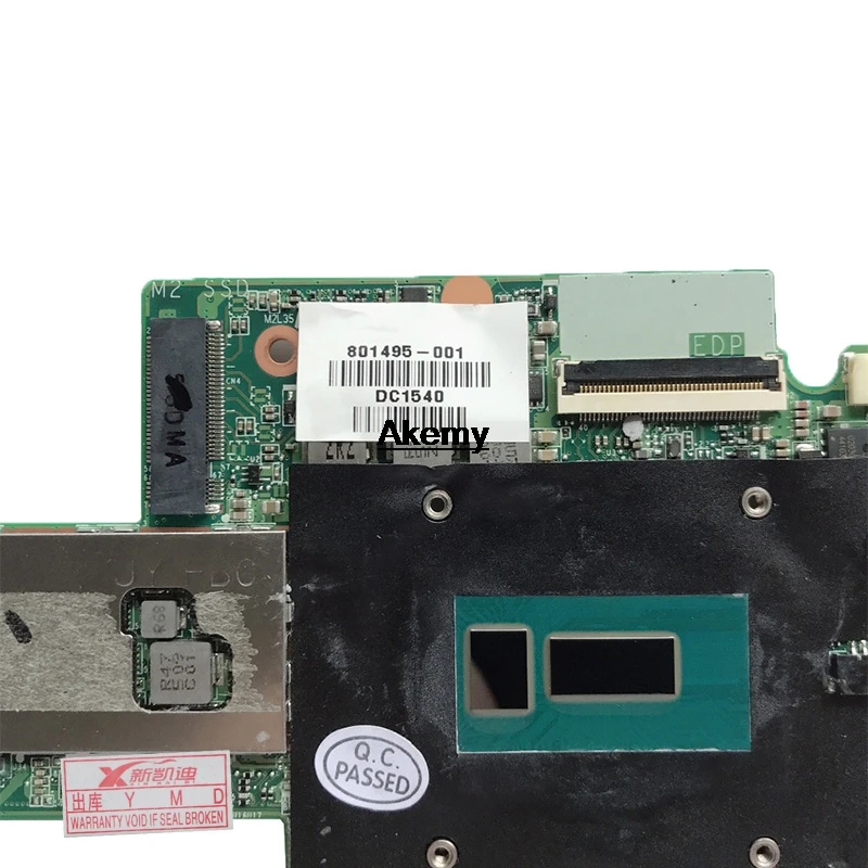 For HP Spectre X360 G1 13-4003DX Series 801505-501 801505-001 Laptop Motherboard DA0Y0DMBAF0 w i7-5