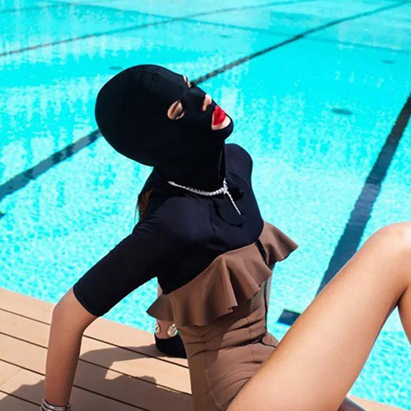 SBART Men Women Diving Masks Snorkeling Headwear Lycra Anti-UV Sunscreen Facekini Swimming Head Ear Hair Jellyfish Protection snorkeling diving mask diving mask