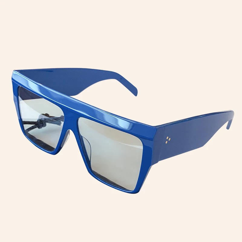 No.6 Sunglasses Квадратные негабаритные солнцезащитные очки для женщин и мужчин фирменный дизайн винтажные UV400 Солнцезащитные очки - Цвет линз: No.6 Sunglasses