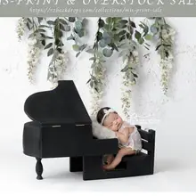 Реквизит для фотосъемки новорожденных в ретро-стиле; реквизит для фортепиано; вечерние реквизиты ручной работы для студийной фотосъемки