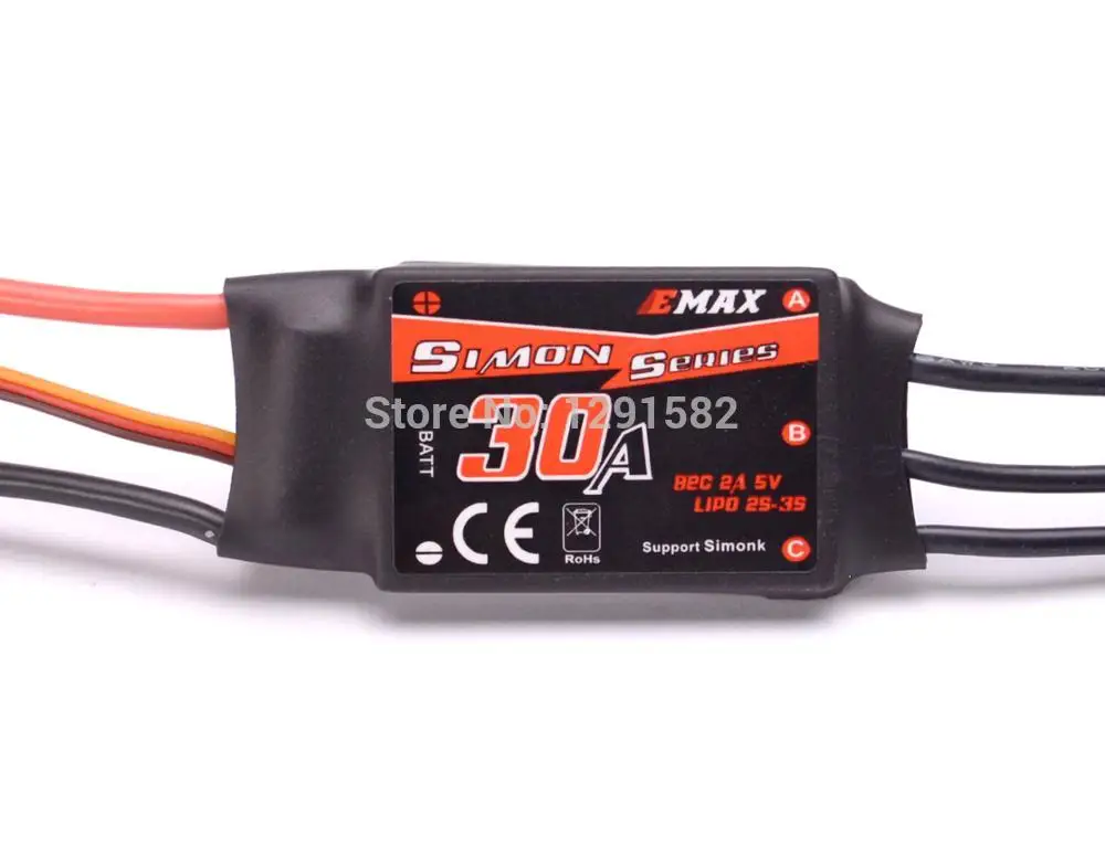 

Hot 6pcs SimonK 30A Brushless ESC Speed ESC Controller For F450 F550 Quadcopter
