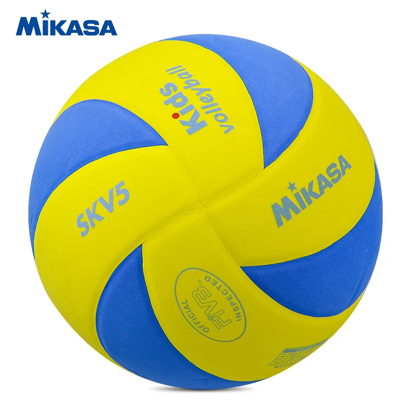 Original Mikasa Kids Volleyball Skv5 Eva Sponge Material Child Soft