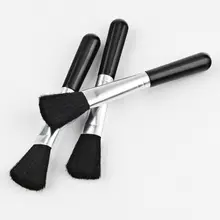 Brosse de nettoyage de voiture, brosse de nettoyage de climatiseur ordinateur dépoussiérage clavier poignée en plastique petite brosse