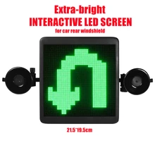 

Extra-bright LED Display Screen for Windshield Decor Car Accessories LED Sign Board Cool Interactive LED Screen for Car Decor