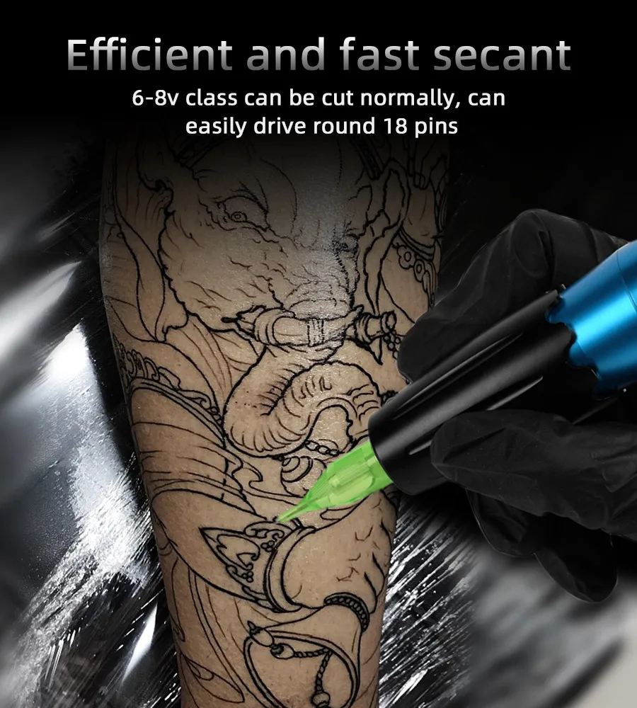 Новая профессиональная татуировка ручка роторная тату машина тихий мотор лайнер шейдер поставка игольчатые картриджи с RCA татуировки художников