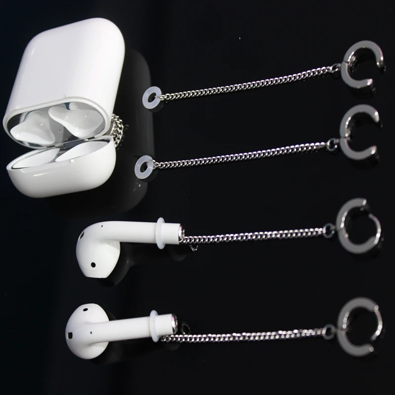 Vansnow, уникальные, нержавеющая сталь, анти-потеря, унисекс, Airrings для Airpods 1/2, аксессуары для Airpods, чехол, серьги, наборы