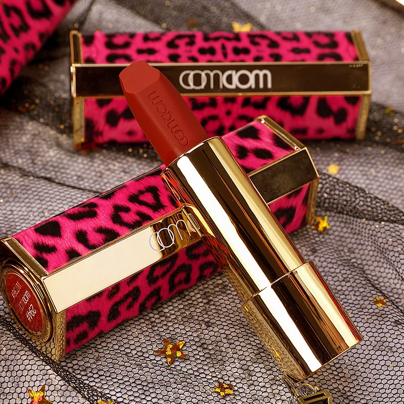 

WODWOD Leopard Print Fastion 8 Color Waterproof Velvet Matte lipstick Moisturizing lasting Sexy Red Lip Stick Korea Makeup