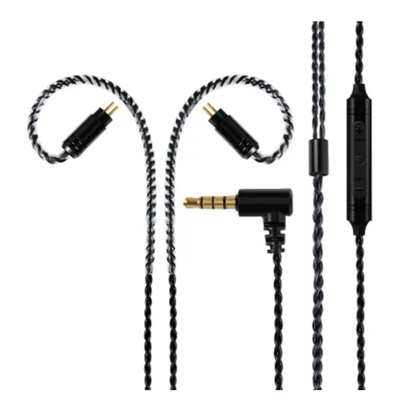 Headphone Cable MMCX with Mic for shure A2DC LS50 IM50 IM70 IE80 0 78 2Pin X3UB