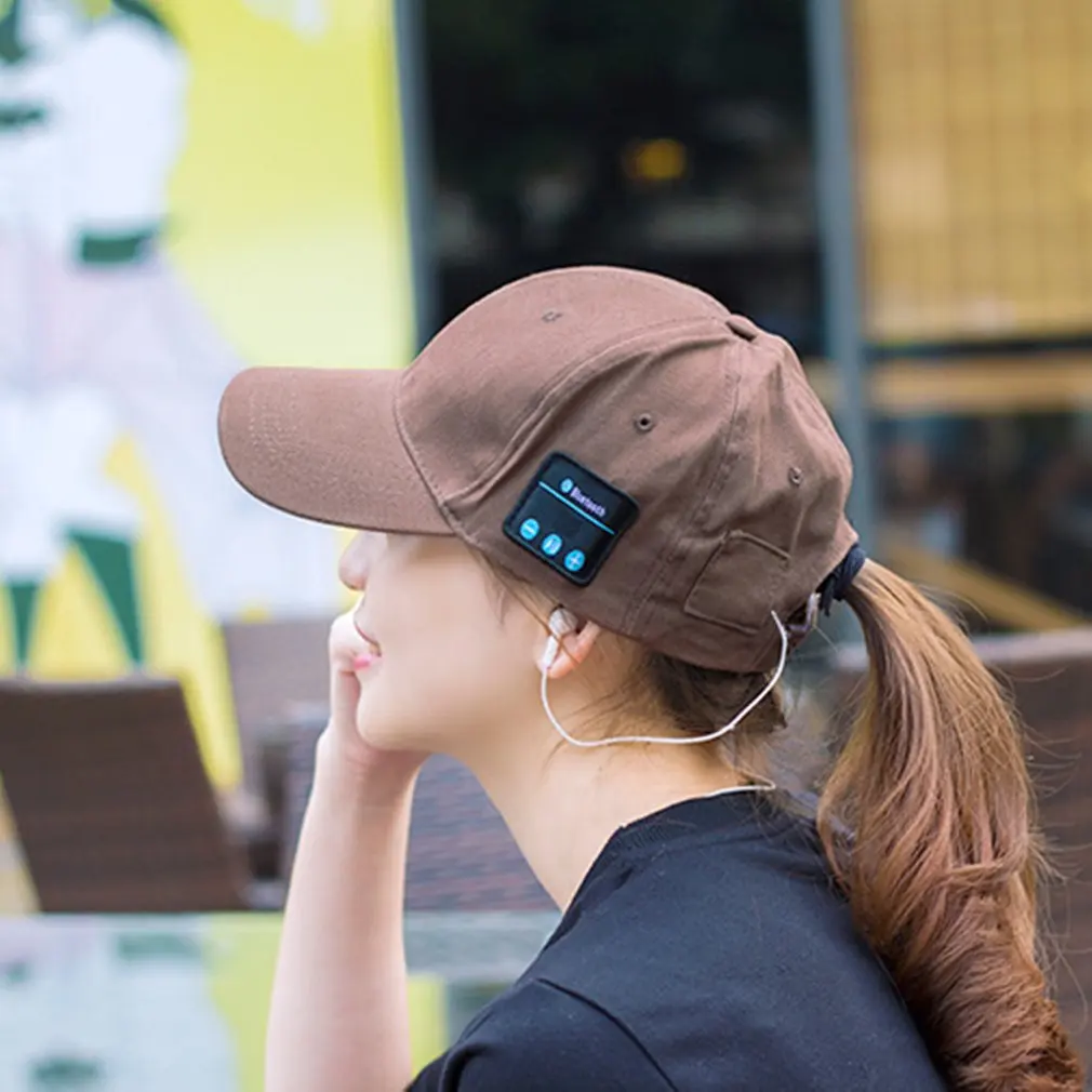 8 Colors Baseball Cap Wireless Bluetooth Smart Cap Headset Headphone Hat Speaker Mic Cap