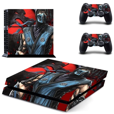 DPTM0922 Mortal Kombat ПВХ HD скин наклейки крышка для PS4 Игровые приставки 4 консоли и 2 контроллера геймпад виниловые наклейки - Цвет: DPTM0922