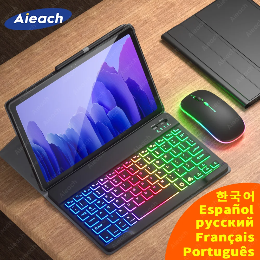 Funda Teclado Español Ñ para Galaxy Tab S6 Lite 10.4 P615 P610 Funda Teclado Español Ñ para Galaxy Tab S6 Lite 10.4 P615 P610